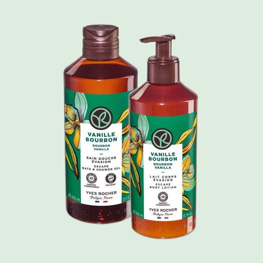 Duo Bad-en Douchegel & Bodymilk Bourbonvanille