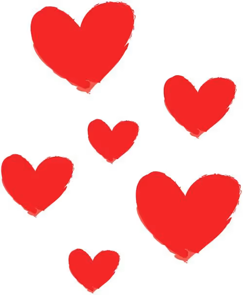 Coeurs rouges
