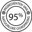 95% INGREDIËNTEN VAN NATUURLIJKE OORSPRONG
