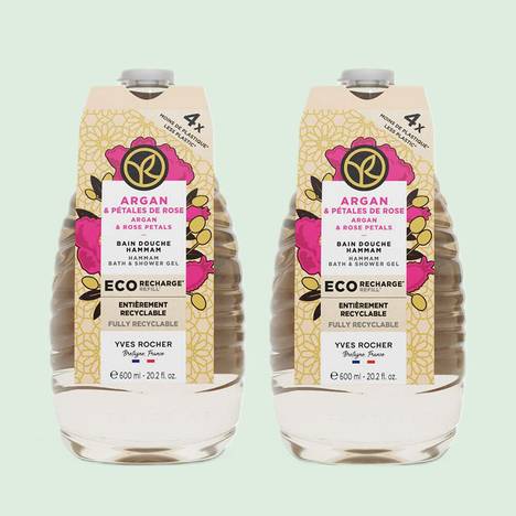 Duo Eco-Refill Douchegel Argan & Rozenblaadjes